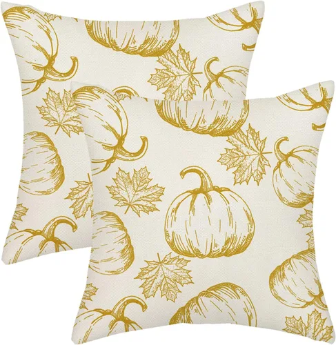 Miniatura 50 de AGAYNA Juego de 2 fundas de almohada decorativas con diseño de acuarela verde salvia para árbol de Navidad de 16 x 16 pulgadas, para sofá, invierno