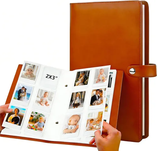Miniatura 10 de Ruibytree Álbum de fotos para libro de fotos Polaroid de 2 x 3 pulgadas, capacidad de forma segura 432 imágenes de recuerdos únicos, compatible