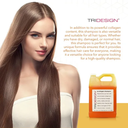 Miniatura 6 de TRIDESIGN Ecollogen Shampoo - Champú reabastecedor para el cabello para hombres y mujeres, productos para el cuidado del cabello con concentrado