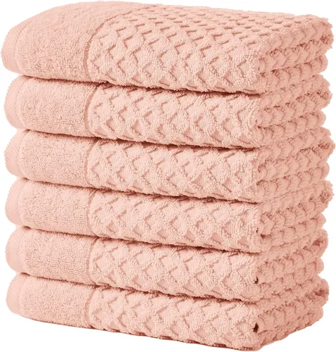 Miniatura 81 de Great Bay Home - Toallas de mano 100% algodón blanco, 6 toallas de baño suaves para manos, altamente absorbentes y de secado rápido, colección