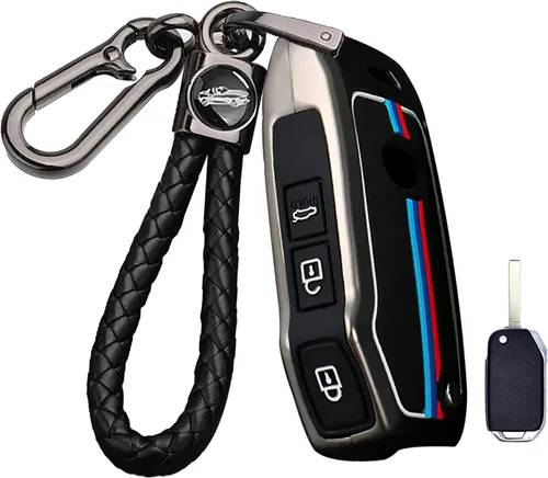 ontto Funda de llavero de 3 botones para Kia Flip plegable con control remoto de metal para llave de coche de silicona para Seltos Forte Niro