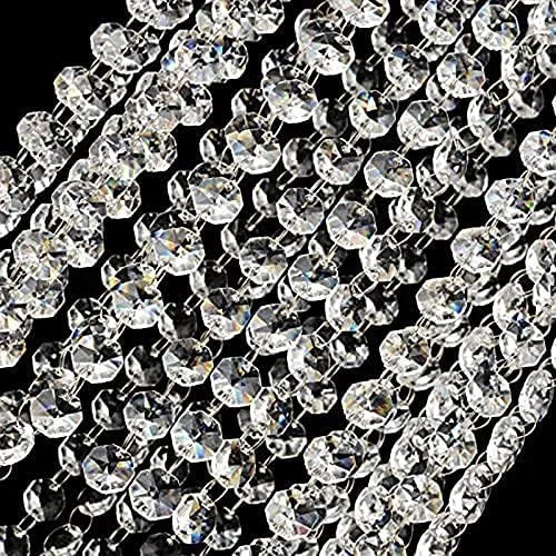 Miniatura 4 de Lámpara de techo moderna colgante de cristal plumas blancas, lámpara de techo, bombilla dormitorio, accesorios, 27.6 * 33.1 in