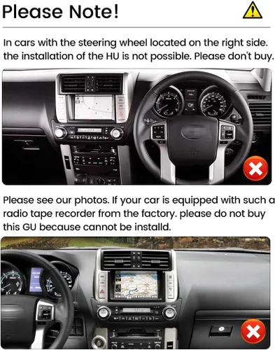 Miniatura 3 de Android 12 Radio de coche estéreo para Toyota PRADO 150 2010 2011 2012 2013, Octa Core incorporado inalámbrico Car-Play Android Auto GPS BT FM AM