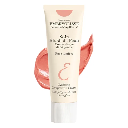 Embryolisse Crema de tez radiante. Maquillaje híbrido e hidratante facial con ácido hialurónico y manteca de karité. Cuidado iluminador para una Rosa