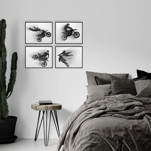 Miniatura 3 de Summit Designs Motocross - Regalos de motocross, decoración para pared de dormitorio, carteles para pared, decoración de motocross, arte, arte