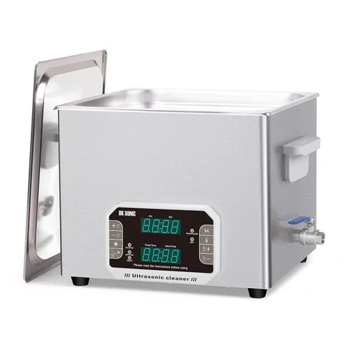 Miniatura 10 de DK SONIC Limpiador ultrasónico profesional de 3 L, 120 W, limpiador ultrasónico de joyería con temporizador, calentador y control táctil