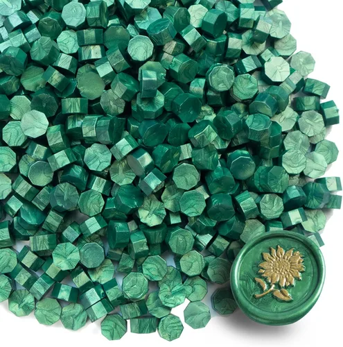 Miniatura 9 de Cuentas de sello de cera de alta calidad, 520 bolitas de sellado marrón para cartas, tarjetas de felicitación, botellas de vino y manualidades