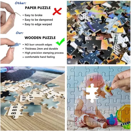 Miniatura 4 de Rompecabezas de madera de 500 piezas para adultos y niños, rompecabezas religioso virgen, desafiante, educativo, divertido, juegos familiares