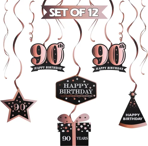 Miniatura 90 de LINGTEER - Serpentinas para fiesta de cumpleaños, 10º
