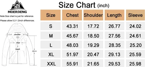 Miniatura 6 de MOERDENG Women's Waterproof Ski Jacket Warm Winter Snow Coat Mountain Windbreaker Hooded Raincoat Jacket