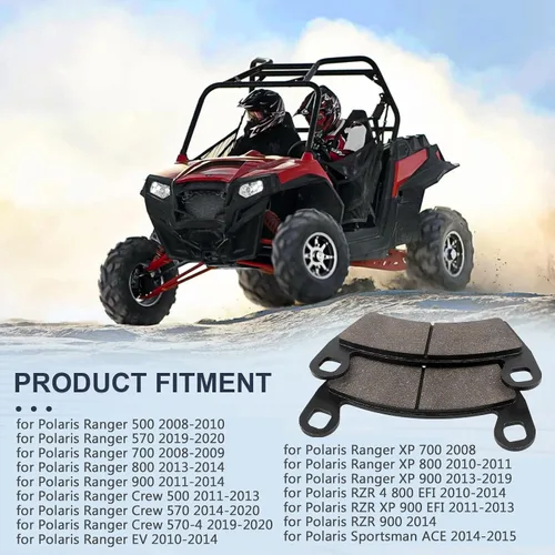 Miniatura 2 de Pastillas de freno delanteras y traseras para Polaris Ranger 500 570 700 800 900 RZR 800 900 XP Ranger 700 800 900 XP Crew Diesel XP EV EFI