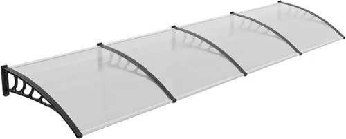 Miniatura 15 de VINGLI Toldo para Ventana Toldo para Puerta Exterior, 30" x 40" Toldos para Puertas Cubierta de Policarbonato Toldo para Puerta de Patio Protección