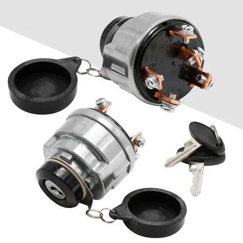 Miniatura 4 de Interruptor de llave de encendido, interruptor de encendido de 5 terminales de reemplazo para tractor Ford New Holland Shibaura 1000 1100 1110 1200