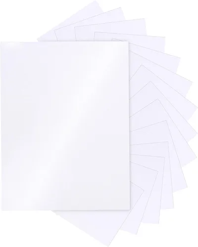 Miniatura 13 de Silunkia 28 hojas de cartulina negra brillante de 8.5 x 11 pulgadas, papel pesado de 250 gsm/92 libras, cartulina negra de construcción para hacer