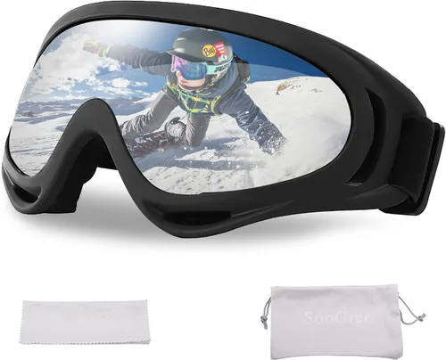 Miniatura 14 de SooGree Gafas de esquí para Hombres Mujeres Niños Jóvenes Niños o Niñas Gafas de nieve para snowboard Gafas de esquí resistentes al viento y al