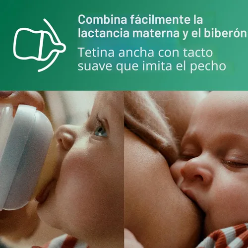Miniatura 6 de Philips Avent SCY913/01 - Biberón de vidrio natural con pezón de respuesta natural (flujo medio, flujo 3), 8 onzas, SCY913/01