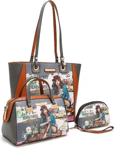 Miniatura 2 de Nicole Lee Journey of Stephanie - Juego de 3 piezas (bolsa de compras, mini, bolsa), Viaje de Stephanie