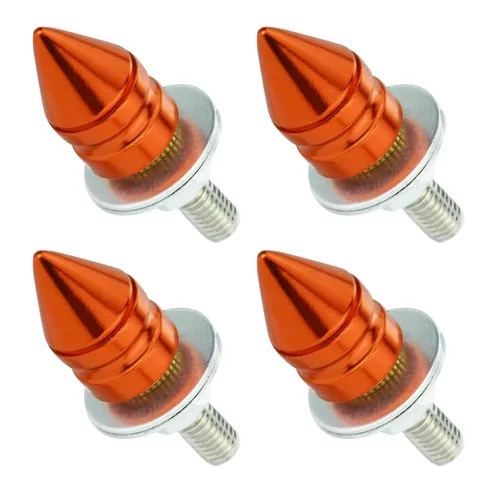 Miniatura 7 de Tornillos de punta para placa de matrícula, tornillo de etiqueta de automóvil, kit de tuercas de fijación de marco de motocicleta, apto para Negro