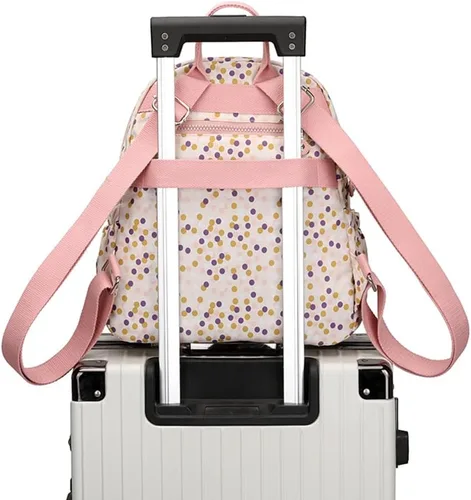 Miniatura 5 de Tanweibago Mini mochilas de nailon para mujer, mochilas pequeñas de 11L para mujer, mochila ligera casual para mujer, mochila de viaje de compras