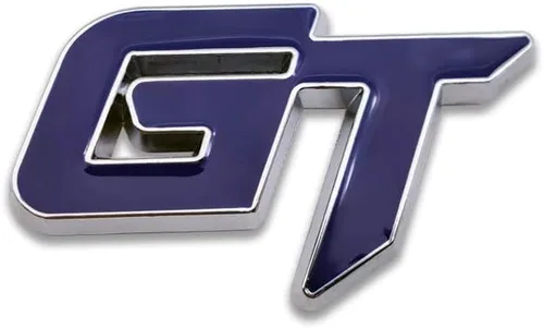 Miniatura 10 de Emblema de coche con logotipo de GT de metal cromado Insignia 3D de alta calidad Auto Racing Sport Sticker Grand Tourer (Negro)