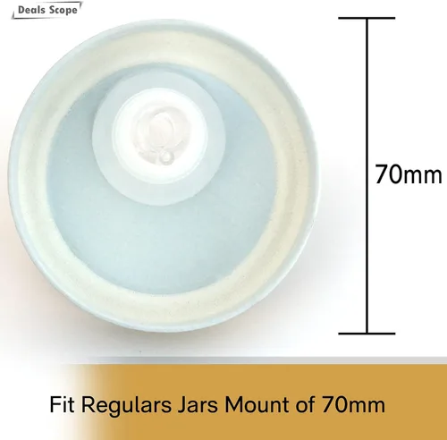 Miniatura 3 de Mason Jar Pour Spouts Tapa TinPlate Mason Jar Tapa Dispensador Tapa de brote Tapa de flujo libre (2 unidades Metal Dorado)