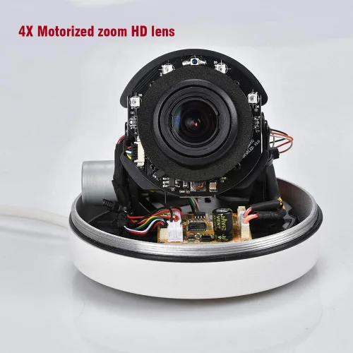 Miniatura 3 de EVERSECU Mini cámara PTZ RS485 HD analógica 1080P 4X Zoom (0.110-0.472 in) 65ft IR distancia al aire libre Cámara domo de alta velocidad IP66