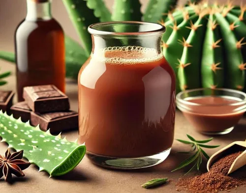 Miniatura 3 de Suplemento herbario de aloe vera, cactus nopal y cuachalalato – 33.8 onzas líquidas (1.05 cuartos de galón) – con vitamina C para apoyo digestivo e