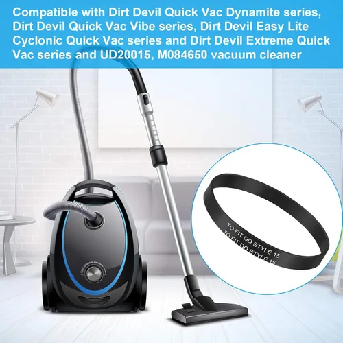 Miniatura 7 de Honoson 6 cinturones de repuesto estilo 15 compatibles con aspiradora vertical Dirt Devil Style 15 Royal
