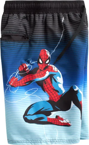 Miniatura 4 de Marvel Traje de baño para niños - Avengers Spiderman Capitán América Spidey y amigos UPF 50+ de secado rápido, pantalones cortos de natación