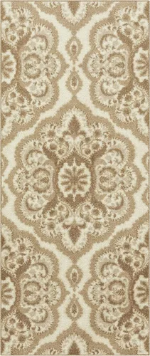 Miniatura 15 de Maples Rugs - Alfombra antideslizante Vivian, para pasillo o entrada, patrón de medallones [fabricada en Estados Unidos], 2 x 6 pies, color gris