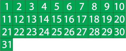 Miniatura 9 de Imanes de fecha de calendario – Negro, 0.75 x 0.75 pulgadas – DCM Solutions – Etiquetas magnéticas para pizarras blancas y superficies magnéticas