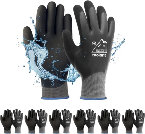 Miniatura 15 de Guantes de trabajo de invierno impermeables para hombres y mujeres, pantalla táctil, guantes para congelador, aislados térmicamente, para clima frío