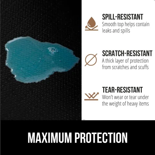 Miniatura 4 de GORILLA GRIP DripGuard - Forro para estantes, protector no adhesivo para cajones y gabinetes de cocina, antideslizante, de plástico con superficie