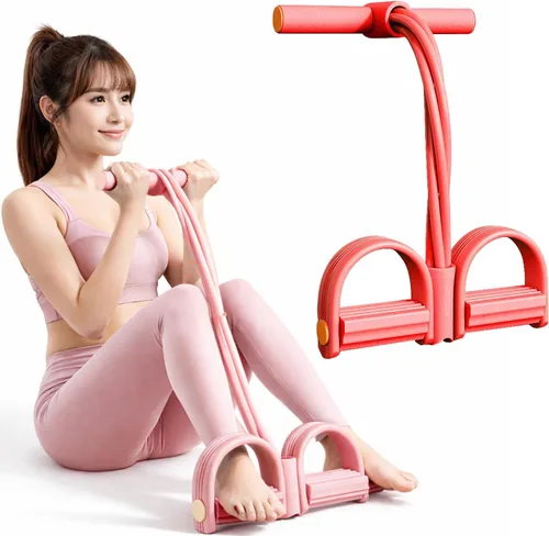 Miniatura 7 de Banda de ajuste suave,Banda de resistencia de pedal con mango,Cuerda de tensión multifunción,Dispositivo de resistencia de pedal de tubo,Bandas