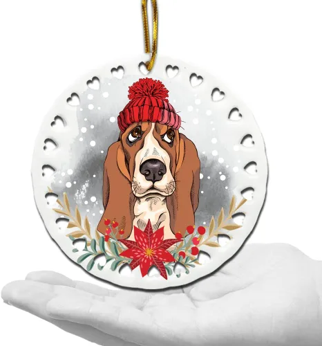 Miniatura 11 de BELLA BUSTA -Adorno de Navidad para perros, decoración navideña para amantes de los perros, estampado de Navidad UV