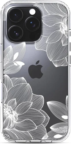 Miniatura 20 de RANZ Funda para iPhone 15, serie antiarañazos, a prueba de golpes, transparente de policarbonato duro + funda protectora de TPU para iPhone 15