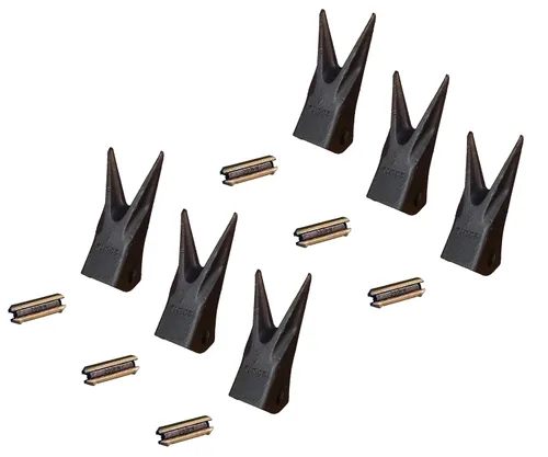 Miniatura 9 de Retroexcavadora/excavadora Twin Tiger Rock Dientes de cucharón con pasadores - 230WTL, 23WTL, 230PN (15)