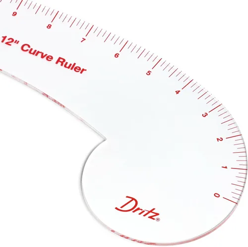 Miniatura 3 de Dritz Regla curva de 12" para patronaje, transparente