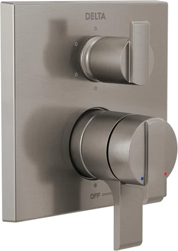 Miniatura 3 de Delta Grifo T27967-RB, bronce veneciano Ara Angular Modern Monitor 17 Series Valve Trim con desviador integrado de 6 ajustes