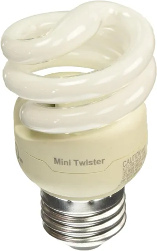 Philips LED 417063 Energy Saver Compact Fluorescent T2 Mini-Twister (reemplazo A19) Bombilla doméstica: 2700 Kelvin, 9 vatios (equivalente a 40 W),