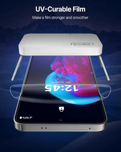 Miniatura 4 de DOME GLASS Whitestone - Protector de pantalla con luz UV para Samsung Galaxy S24 Ultra (2 unidades)