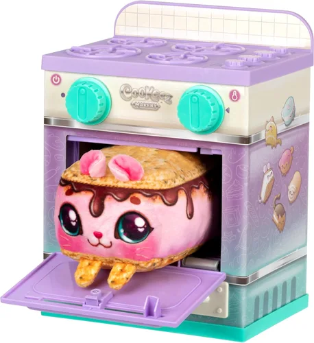 Miniatura 11 de Cookeez Makery Horno de Golosinas de Canela – Set de Juguete Interactivo de Horno de Hornear y Revelar con Peluche con Aroma Misterioso