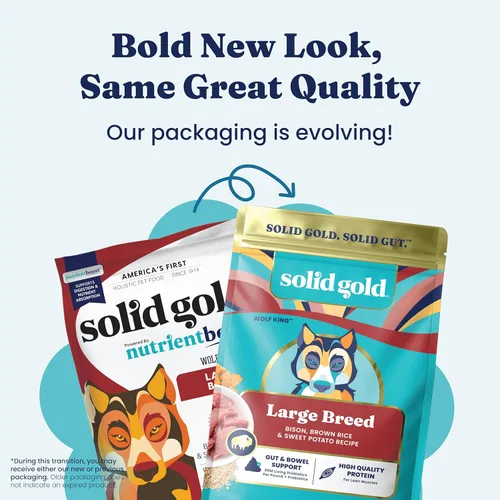 Miniatura 4 de Solid Gold Bison Alimento seco para perros grandes – Alto en proteína, croquetas de grano entero con bisonte real, arroz integral y Omega 3
