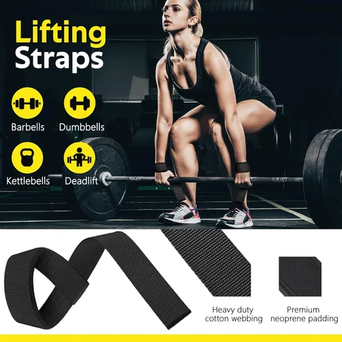 Miniatura 4 de WALITO 8Pcs Barbell Pad Set for Hip Thrust - Squat Pad,Gym Accessories for Women with Bar Bad,Bench Press, with Gym Ankle Straps,Resistance Bands