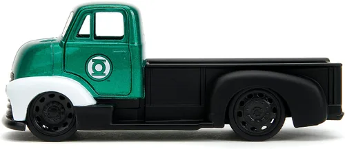 Miniatura 5 de Jada DC Comics 1:32 1952 Chevrolet COE Pickup - Coche fundido a presión y figura de linterna verde de 1.65 pulgadas, juguetes para niños y adultos