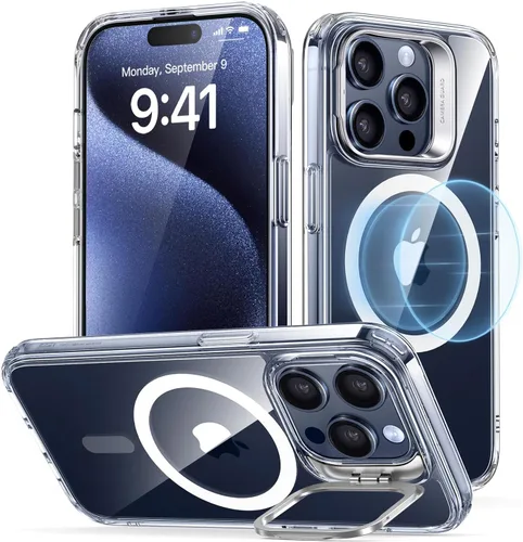 Miniatura 70 de ESR Funda para iPhone 14 Pro Max, Compatible con MagSafe, Funda Transparente para Teléfono con Soporte Stash Integrado para iPhone 14 Pro Max