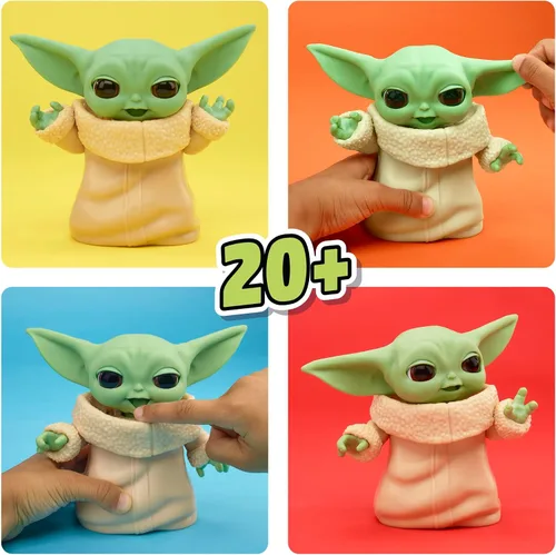 Miniatura 3 de STAR WARS Mixin' Moods Grogu, más de 20 expresiones posables, juguete Grogu de 5 pulgadas de alto, más de 4 años