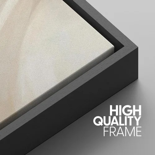 Miniatura 5 de SIGNWIN Lienzo enmarcado para pared, arte con pinceladas de flujo neutro en tonos beige abstractos, ilustraciones, arte moderno, decorativo