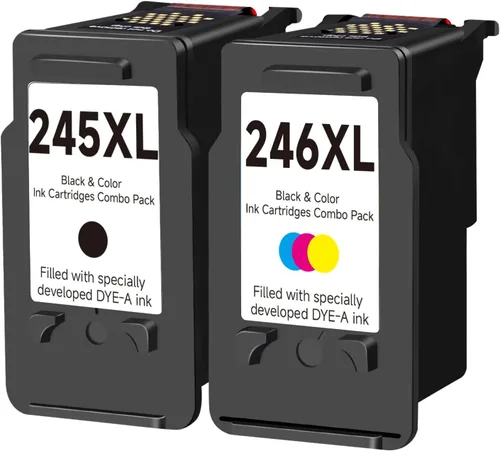 Miniatura 7 de Skyink Cartucho de tinta de repuesto compatible para Canon 245XL 246XL 245 246 XL (color negro, 2 unidades) PG245 CL246 MX490 MG2522 MX492 TR4520
