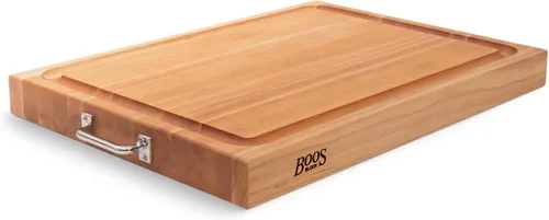 Miniatura 12 de John Boos RA-Board Series Tabla de cortar rectangular de madera de arce de 24 x 18 pulgadas, 2.25 pulgadas de grosor, bloque de carnicero reversible